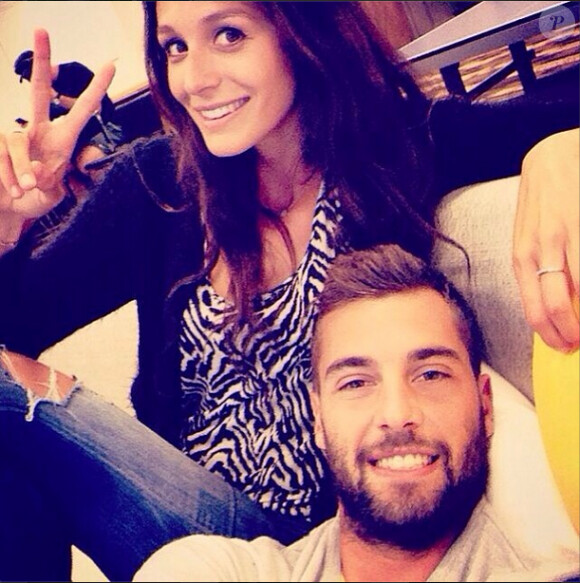 Benoît Paire et sa compagne, la chanteuse Pauline, photo publiée sur le compte Instagram du joueur, le 3 août 2014