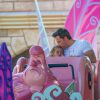 Ben Affleck et Seraphina à Disneyland, Los Angeles, le 26 août 2014