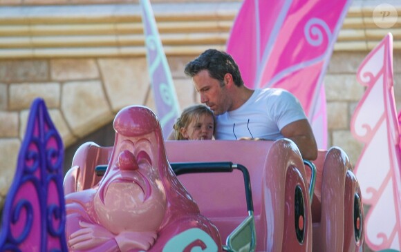Ben Affleck et Seraphina à Disneyland, Los Angeles, le 26 août 2014