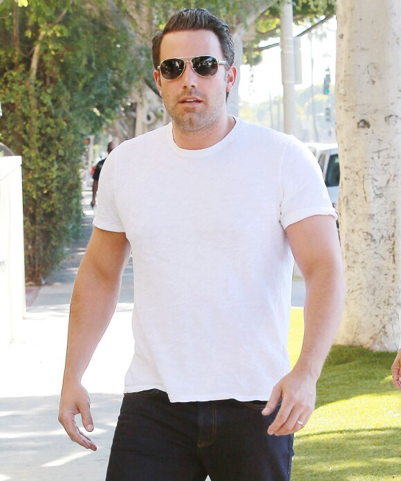Ben Affleck à Brentwood, Los Angeles, le 26 août 2014