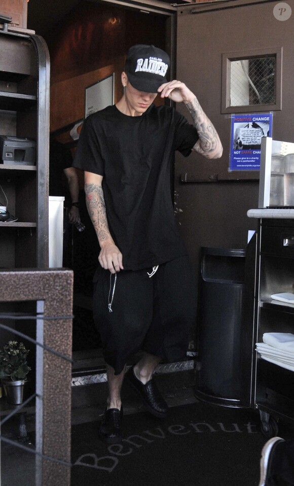 Justin Bieber à Los Angeles, le 26 août 2014.