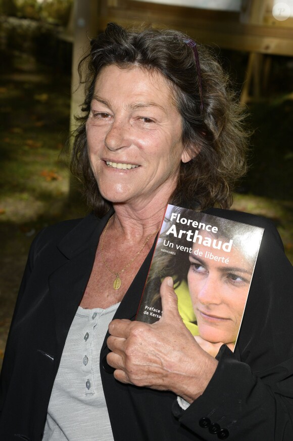 Florence Arthaud - 19ème édition de "La Forêt des livres" à Chanceaux-près-Loches, le 31 août 2014.