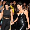 Kylie Jenner et Kim Kardashian assistent au deuxième jour du festival Budweiser Made in America. Los Angeles, le 31 août 2014.
