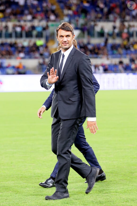 Paolo Maldini - Match de football interreligieux pour la paix à l'initiative du pape François à Rome en Italie le 1er septembre 2014.