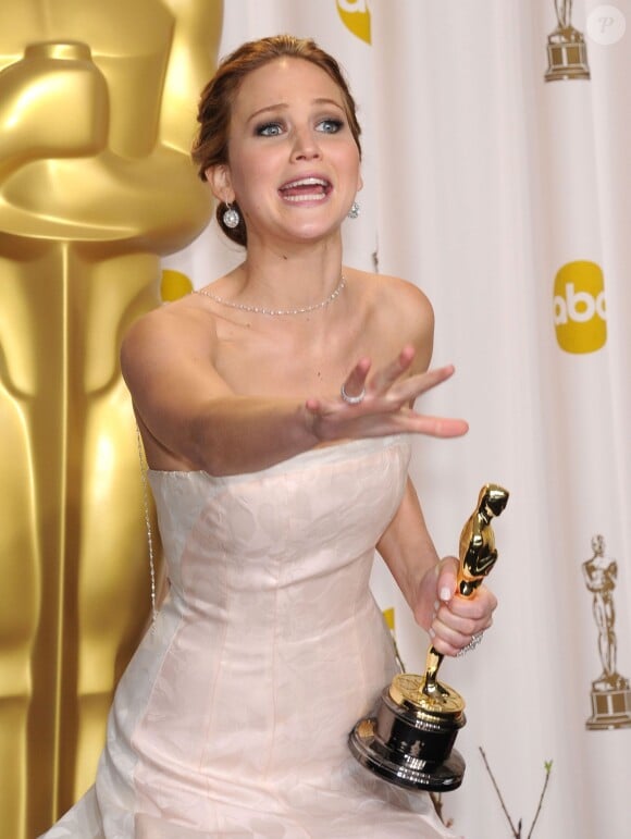 Jennifer Lawrence à Los Angeles, le 24 février 2013.