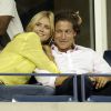 Heidi Klum et son compagnon Vito Schnabel le 1er septembre 2014 à l'US Open à l'USTA Billie Jean King National Tennis Center de New York