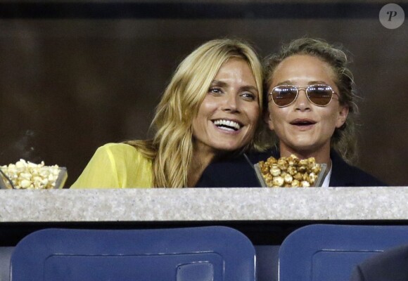 Mary-Kate Olsen et Heidi Klum le 1er septembre 2014 à l'US Open à l'USTA Billie Jean King National Tennis Center de New York