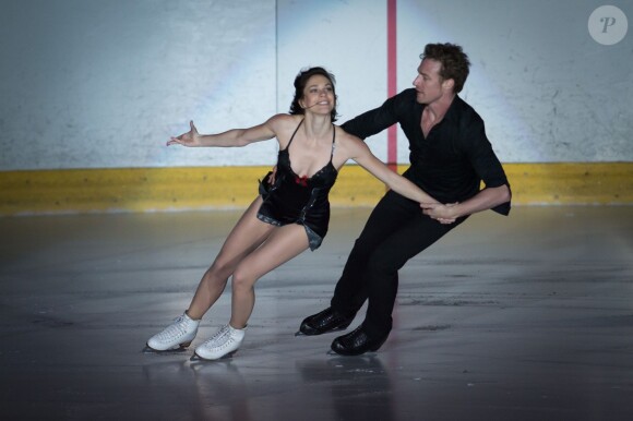 Nathalie Péchalat et Fabian Bourzat à Boulogne le 26 avril 2014