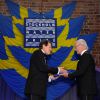 Le roi Carl XVI Gustaf de Suède a remis le 4 septembre 2014 le Stockholm Water Prize au professeur John Briscoe, d'Afrique du Sud, au cours d'une réception à l'Hôtel de Ville de Stockholm.