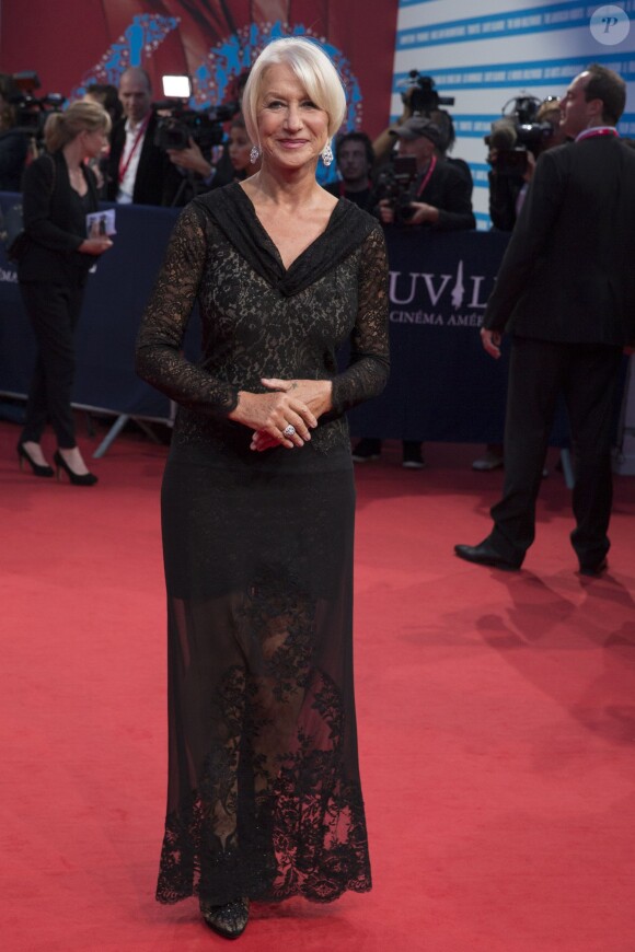 Helen Mirren - Avant-première du film "Les recettes du Bonheur" lors du 40e Festival du cinéma américain de Deauville le 6 septembre 2014.