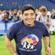  Diego Maradona - Match de football interreligieux pour la paix &agrave; l'initiative du pape Fran&ccedil;ois &agrave; Rome en Italie le 1er septembre 2014. 