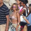 Beyonce et Jay Z vont déjeuner sur les îles de Lerins à Cannes le 8 septembre 2014.  Beyonce and Jay Z have lunch at the Lerins islands front Cannes in South France on september 8, 2014.08/09/2014 - Cannes