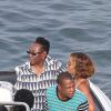 Beyoncé, Jay Z et Gloria Carter, en vacances aux îles de Lerins, retournent à bord de leur yacht. Cannes, le 8 septembre 2014.