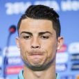  Cristiano Ronaldo lors d'une conf&eacute;rence de presse &agrave; Salvador, le 15 juin 2014 