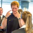  Le prince Harry rencontre la délégation néo-zélandaise pour les Invictus Games à la Maison de la Nouvelle-Zélande à Londres, le 8 septembre 2014 