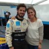 La princesse Madeleine de Suède venue encourager son frère le prince Carl Philip lors de sa course en STCC sous les couleurs de Volvo Polestar Racing le 5 septembre 2014 à Solvalla, Stockholm
