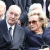 Jacques et Bernadette Chirac aux obsèques de Antoine Veil à Paris. Le 15 avril 2013.