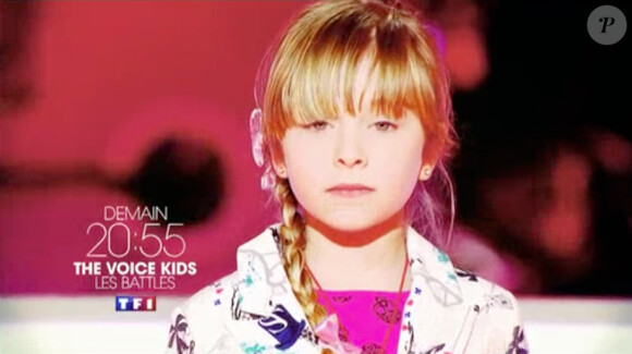 La jeune Gloria, dans The Voice Kids le samedi 13 septembre 2014.