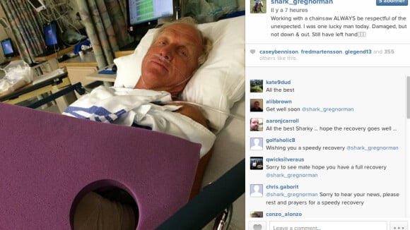 Greg Norman à l'hôpital : Accident de tronçonneuse pour la star du golf