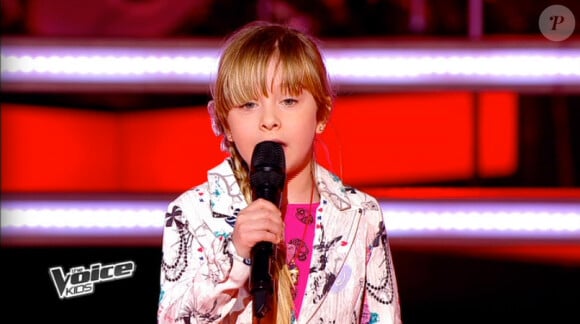 Gloria dans The Voice Kids, le 13 septembre 2014 sur TF1.
