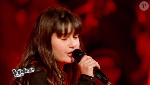 Mina dans The Voice Kids, le 13 septembre 2014 sur TF1.