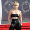 Miley Cyrus en cuir pour un look rock