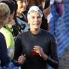 Teri Hatcher participe à un triathlon à Malibu le 14 septembre 2014.