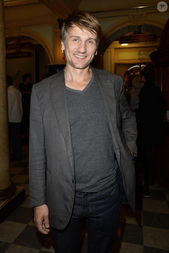 Stanislas Merhar - Générale de la pièce "Un dîner d'adieu" au Théâtre Edouard Vll à Paris le 15 septembre 2014.