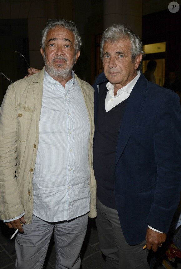 Paul et Michel Boujenah - Générale de la pièce "Un dîner d'adieu" au Théâtre Edouard Vll à Paris le 15 septembre 2014.
