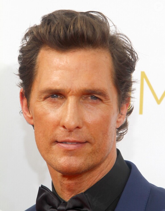 Matthew McConaughey - La 66ème cérémonie annuelle des Emmy Awards au Nokia Theatre à Los Angeles, le 25 août 2014. 