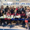 Anne Berest, Sophie Mas, Caroline de Maigret, Emmanuelle Alt, Saskia de Brauw, Brune de Margerie et Xavier Romatet célèbrent la Vogue Fashion Night Out 2014 chez colette. Paris, le 16 septembre 2014.