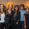 Emmanuelle Alt et les membres de la Team Vogue Paris lors de la Vogue Fashion Night Out 2014 à Paris, le 16 septembre 2014.