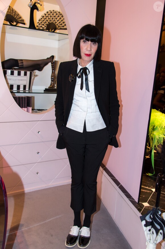 La créatrice de lingerie Chantal Thomass lors de la Vogue Fashion Night Out 2014 à Paris, le 16 septembre 2014.