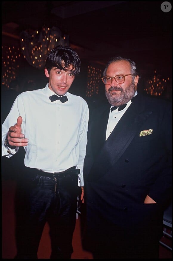 Eric Adjani avec Gianfranco Ferré soirée Dior Paris 1992