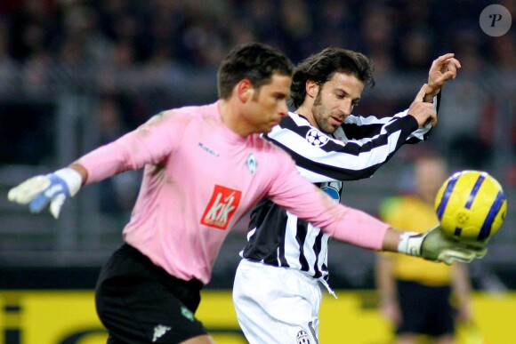 Tim Wiese et Alessandro Del Piero à Turin le 7 mars 2006