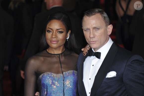 Daniel Craig et Naomie Harris à Londres le 23 octobre 2012.