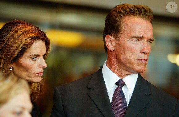 Arnold Schwarzenegger et Maria Shriver le 11 septembre 2003.
