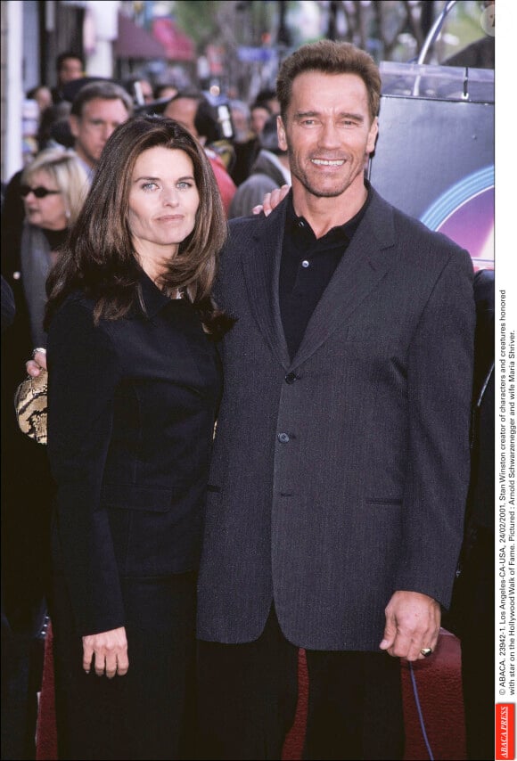 Arnold Schwarzenegger et Maria Shriver le 26 février 2001.