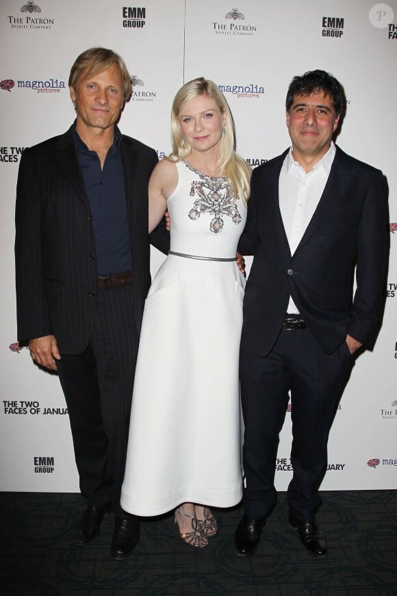 Viggo Mortensen, Kirsten Dunst et Hossein Amini - Avant-première du film "The Two Faces of January" à New York, le 17 septembre 2014.