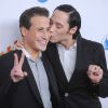 Victor Voronov et Johnny Weir à la 23e cérémonie des GLAAD Media Awards à New York, le 24 mars 2012
