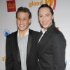 Victor Voronov et Johnny Weir à la 23e cérémonie des GLAAD Media Awards à New York, le 24 mars 2012