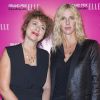 Valérie Toranian (Directrice de la rédaction de "Elle") et Sandrine Kiberlain - Soirée du "Grand Prix Elle Cinéma 2014" à Paris le 18 septembre 2014.