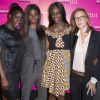 L'équipe du film "Bande de filles": Mariétou Touré, Karidja Touré, Assa Sylla, et la réalisatrice Céline Sciamma - Soirée du "Grand Prix Elle Cinéma 2014" à Paris le 18 septembre 2014.