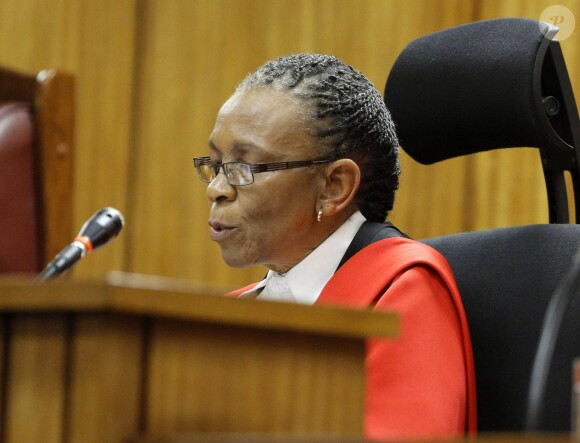 La juge Masipa lors du procès Oscar Pistorius le 11 septembre 2014. 