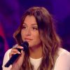 Anaïs, la gagnante de Secret Story 7 sur le plateau de l'After Secret sur TF1, vendredi 22 août 2014. La jeune femme a posté un message sur Facebook contre Alicia Durand. Septembre 2014.