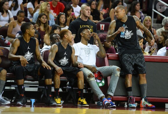 Chris Brown participe au match de basket-ball "Power 106's All-Star" au profit de Homeboy Industries à Los Angeles, le 21 septembre 2014.21/09/2014 - Los Angeles