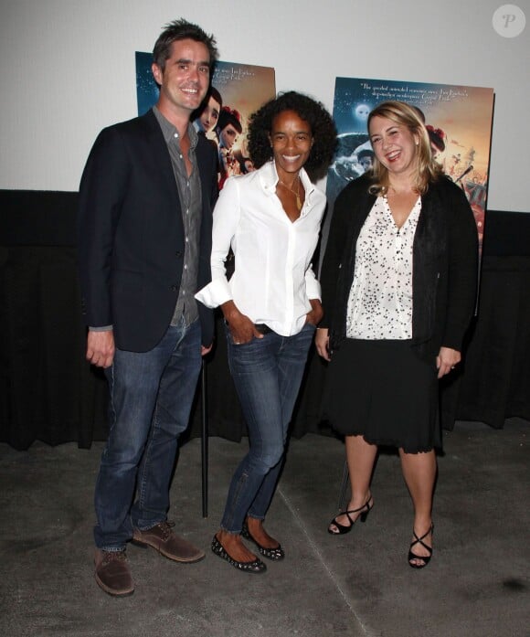 Virginie Besson-Silla, Melissa Boag, David McIntosh - Projection du film "Jack et la mécanique du cœur" à Hollywood le 24 septembre 2014.