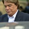 Bernard Tapie lors de son arrivée à iTélé à Paris, le 10 juillet 2013