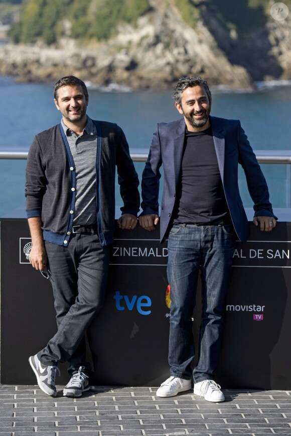 Olivier Nakache et Eric Toledano - Photocall du film "Samba" lors du 62e festival du film de San Sebastian. Le 27 septembre 2014