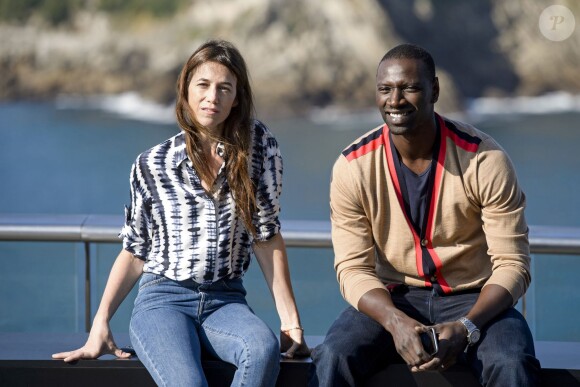 Charlotte Gainsbourg et Omar Sy - Photocall du film "Samba" lors du 62ème festival du film de San Sebastian. Le 27 septembre 20104